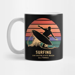 Surfing San Onofre State Breach California  | Surfing lover gifts Mug